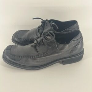 Giorgio Venturi‎ Men's Leather Shoes Size 8.5 Black Oxfords Dress Or Casual Soft